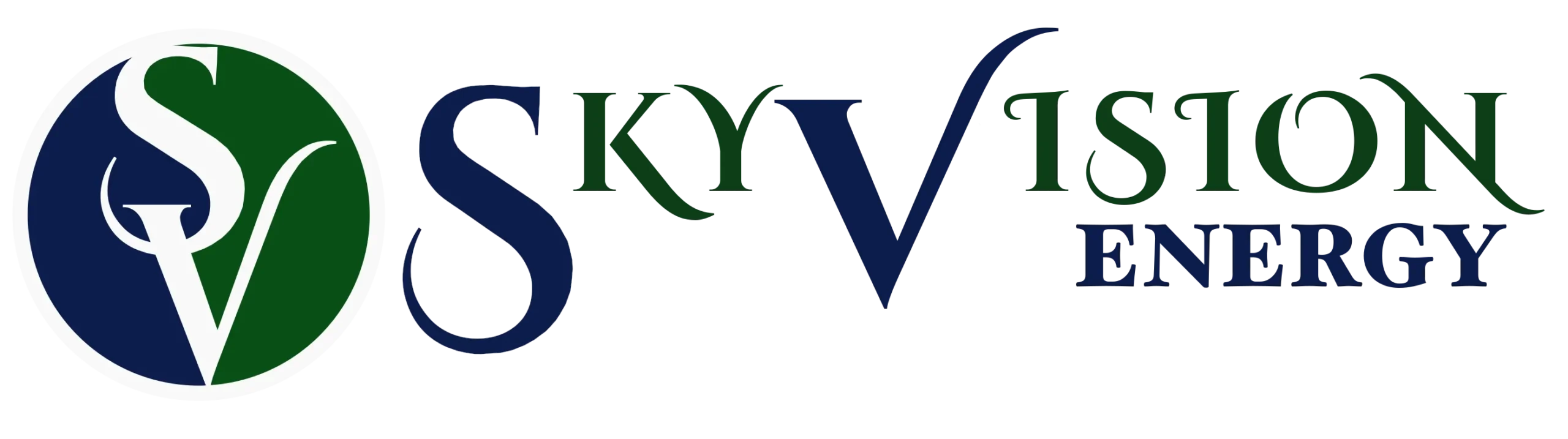 Sky Vision Energy logo and illustration